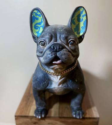 Frenchie Dog - French Bulldog Sculpture thumb