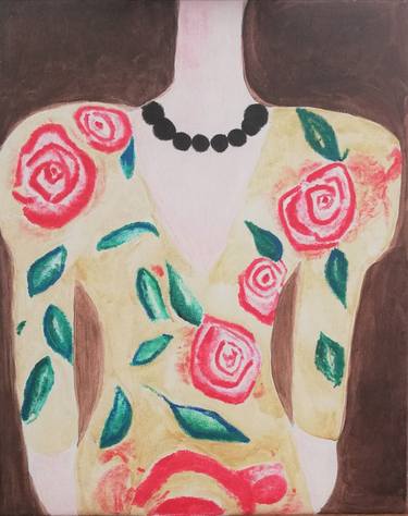 Dress with necklace 2021 - SS2021/Roses - Series of 6 artworks thumb