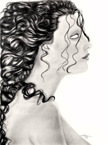 Original Portraiture Women Drawings by Sofia 