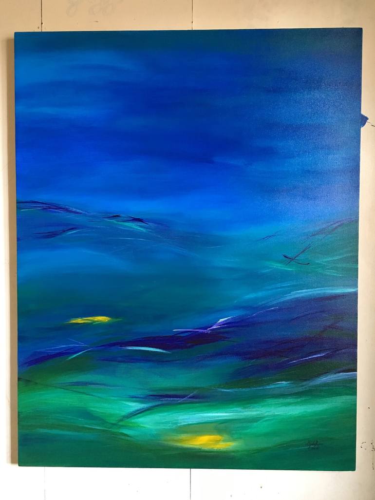 Original Abstract Expressionism Abstract Painting by Dhon Jason de Belen