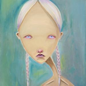 Collection Pop surrealism. Paintings by Julia Kuzina from "Girl" series. 