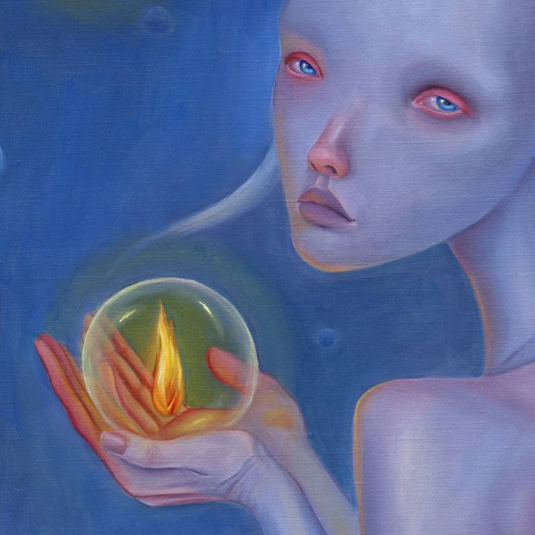 Original Figurative Fantasy Painting by Julia Kuzina