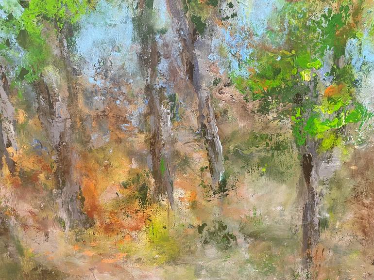 Original Abstract Landscape Painting by Miri Baruch