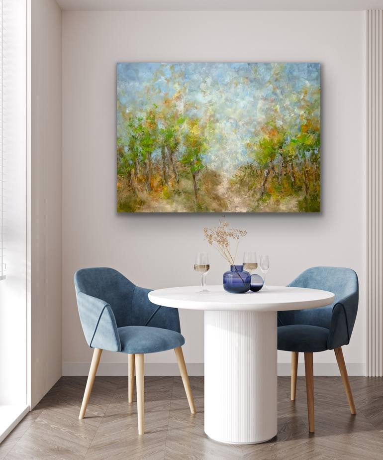 Original Abstract Landscape Painting by Miri Baruch