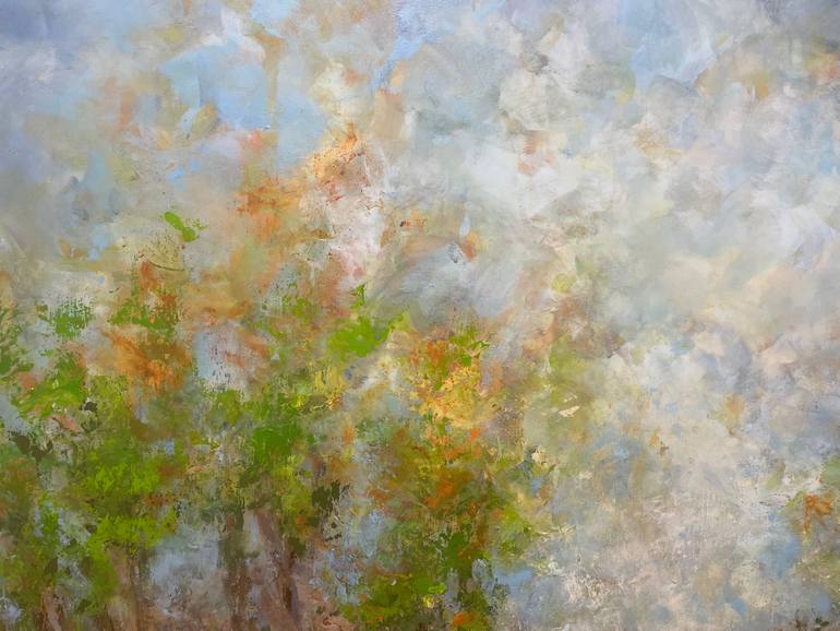 Original Abstract Landscape Painting by Miri Baruch
