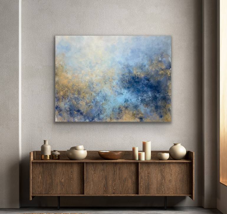 Original Abstract Expressionism Abstract Painting by Miri Baruch