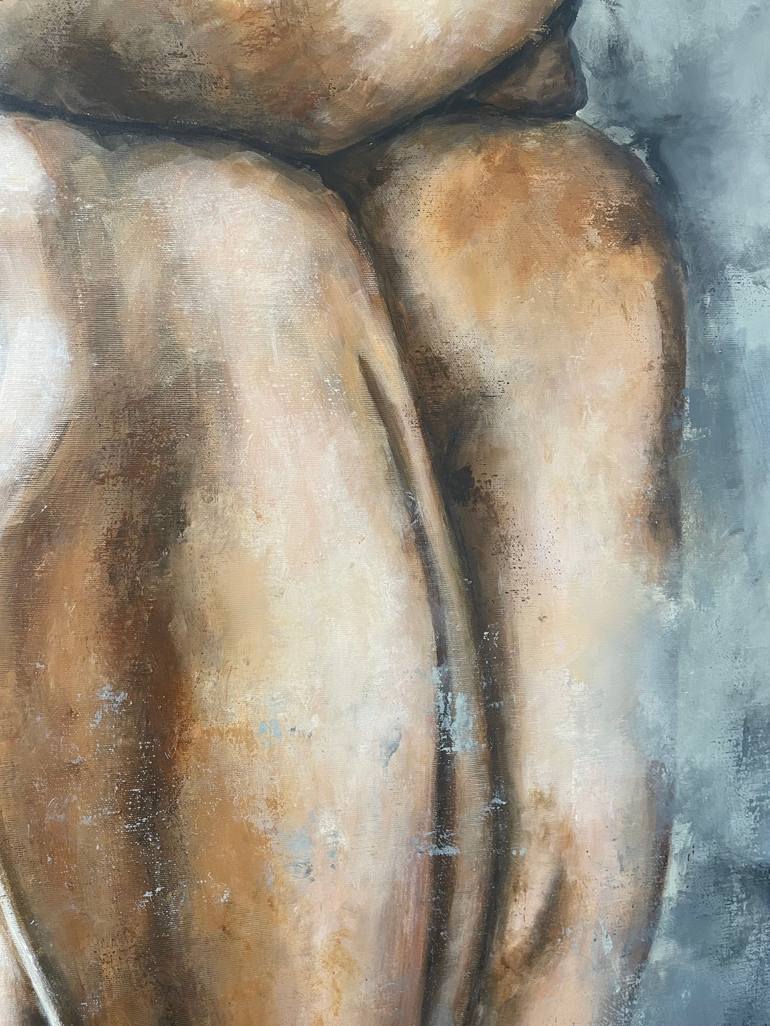 Original Figurative Nude Painting by Miri Baruch