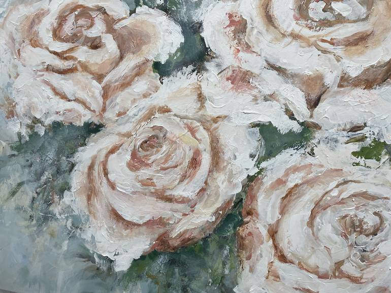 Original Figurative Floral Painting by Miri Baruch