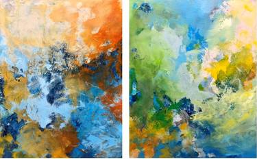 Original Abstract Expressionism Abstract Paintings by Miri Baruch