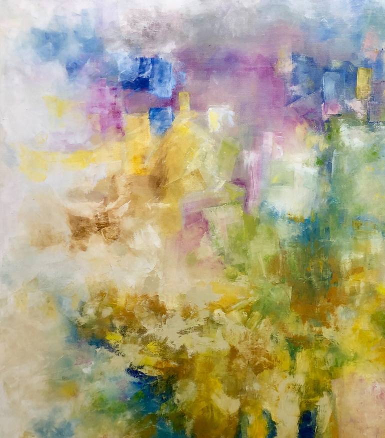 Original Abstract Expressionism Abstract Painting by Miri Baruch