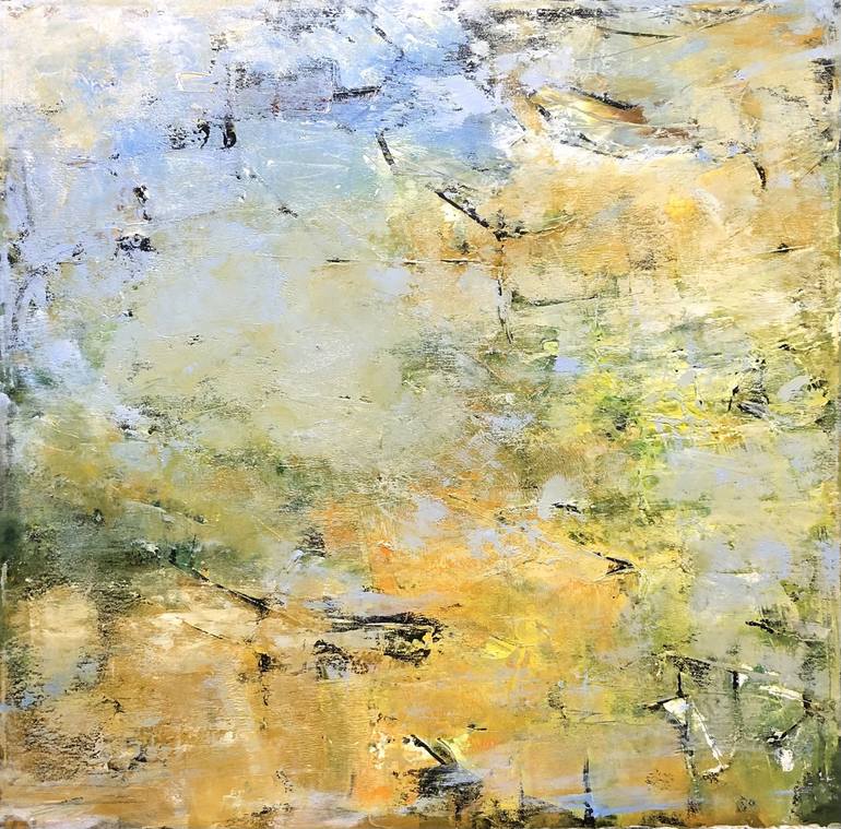 Original Minimalism Abstract Painting by Miri Baruch