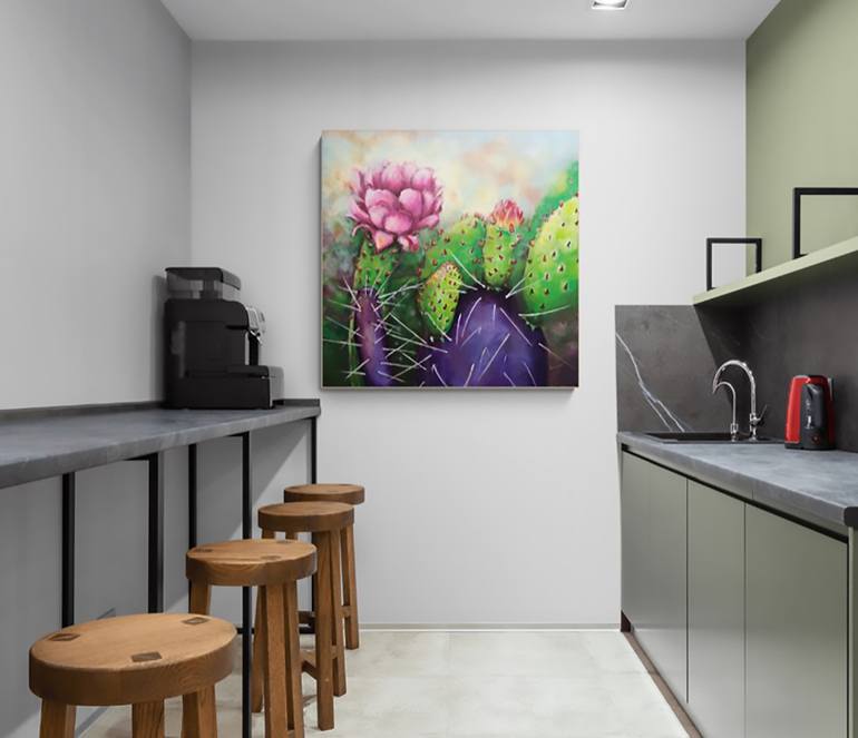 Original Figurative Botanic Painting by Miri Baruch