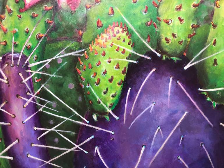 Original Figurative Botanic Painting by Miri Baruch