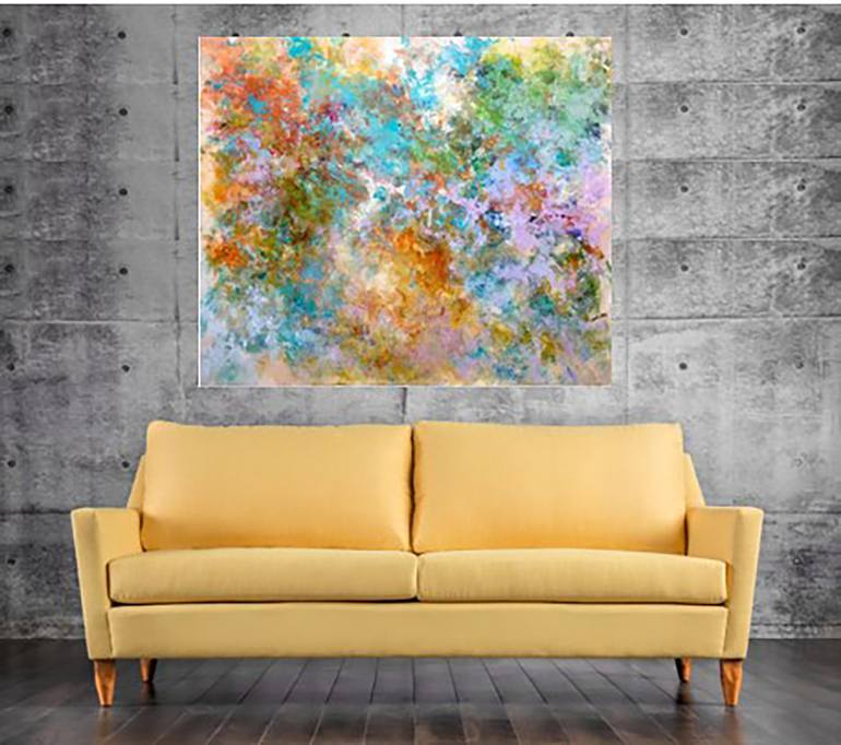 Original Abstract Expressionism Abstract Painting by Miri Baruch