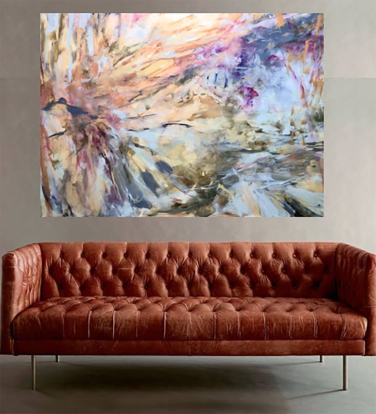 Original Conceptual Abstract Painting by Miri Baruch