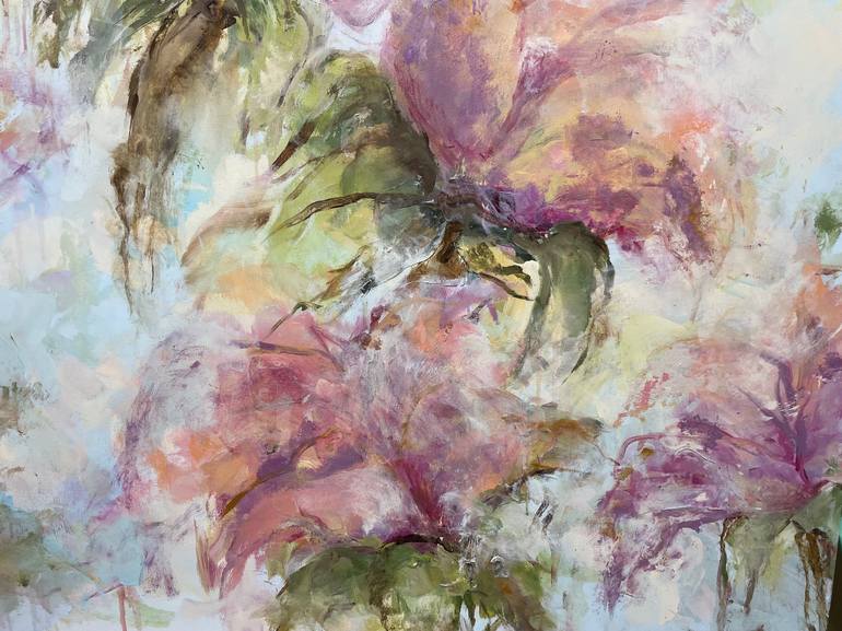 Original Floral Painting by Miri Baruch