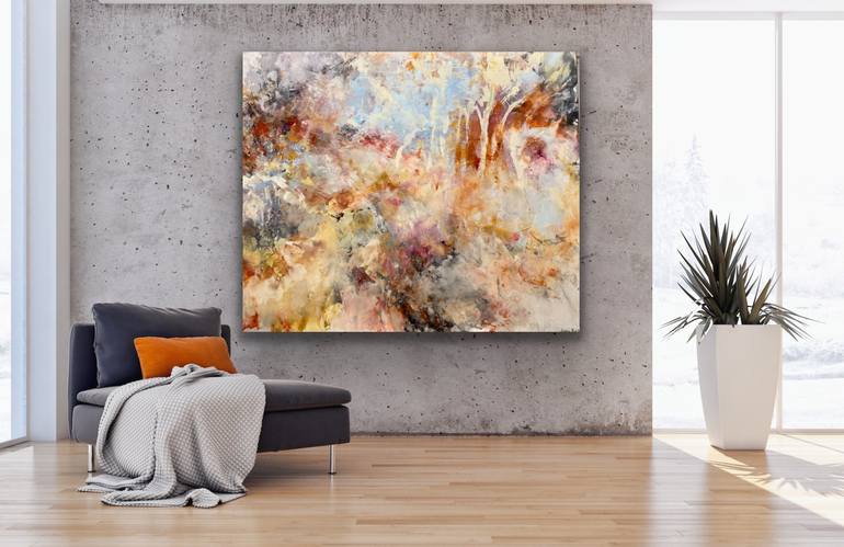 Original Abstract Expressionism Abstract Painting by Miri Baruch
