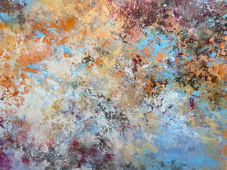 Original Abstract Expressionism Abstract Painting by Miri Baruch