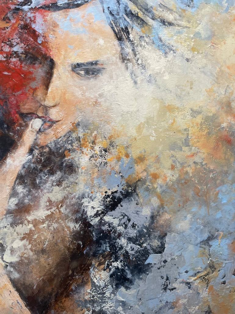 Original Figurative Portrait Painting by Miri Baruch