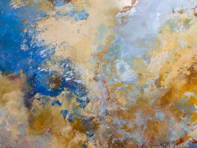 Original Art Deco Abstract Painting by Miri Baruch