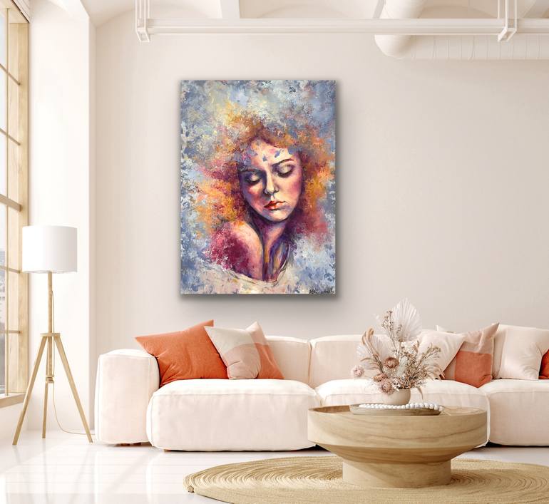 Original Art Deco People Painting by Miri Baruch