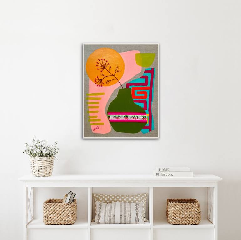 Original Abstract Still Life Painting by Gisella Stapleton