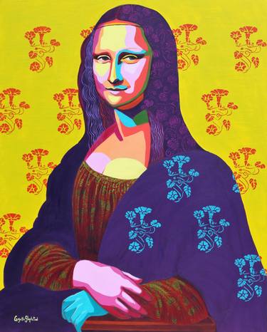 Mona Lisa on yellow thumb