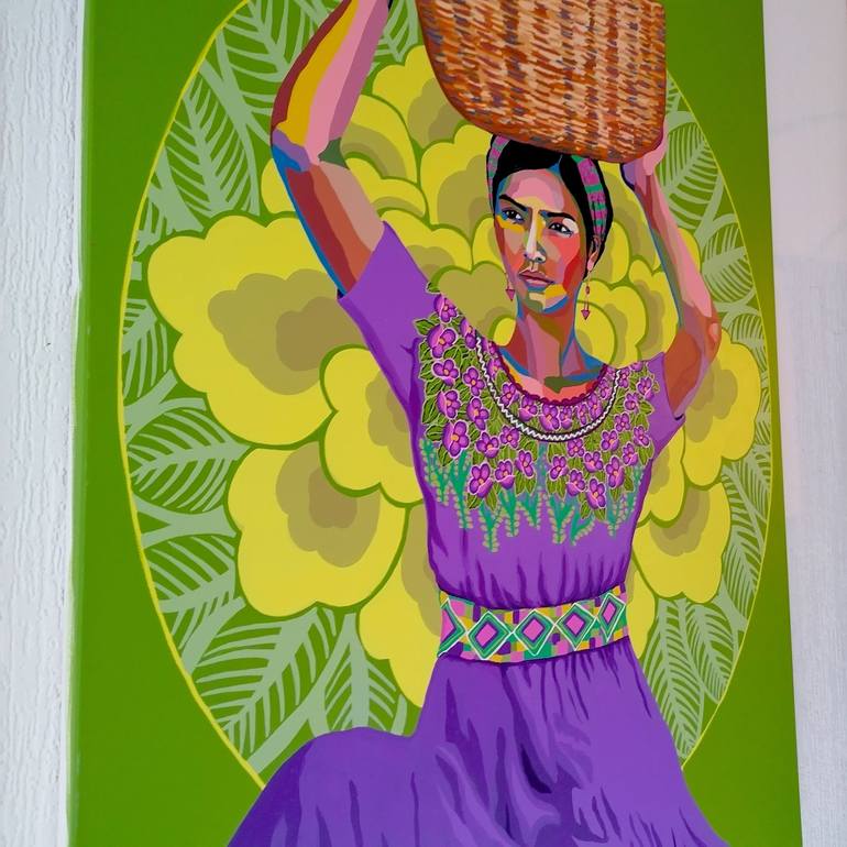 Original Expressionism Women Painting by Gisella Stapleton