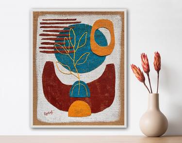 Original Abstract Nature Collage by Gisella Stapleton