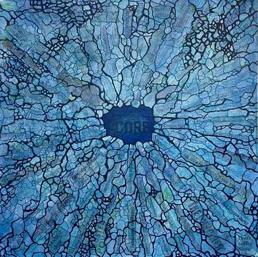 Original Abstract People Mixed Media by A Perry