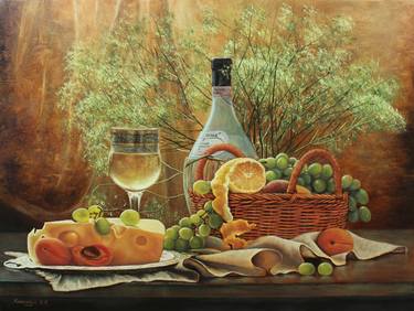 Print of Realism Food & Drink Paintings by Viktor Kucheryavyy