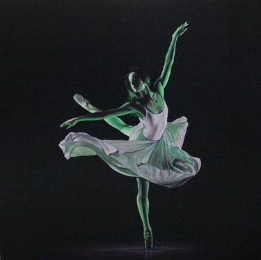 Grace. Ballerina In Green Light thumb