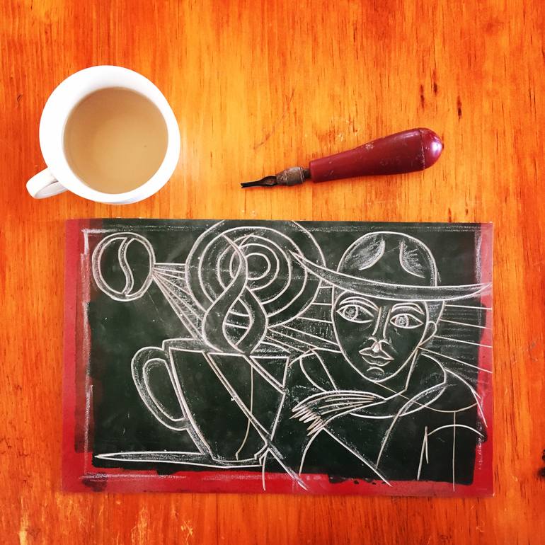 Original Figurative People Printmaking by Nicolas Luna