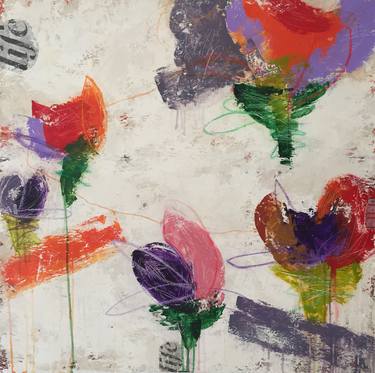 Print of Floral Paintings by Marleen Aldorf