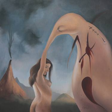 Original Surrealism Love Paintings by Mark Sheeky