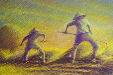 Print of Impressionism Rural life Paintings by Khanh Trinh Ngoc