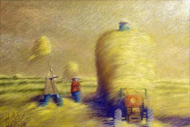 Print of Impressionism Rural life Paintings by Khanh Trinh Ngoc