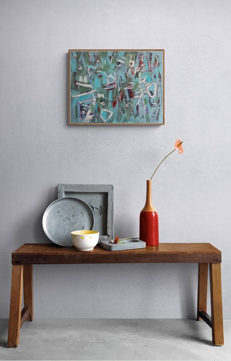 Original Abstract Painting by Ragnar Hólm