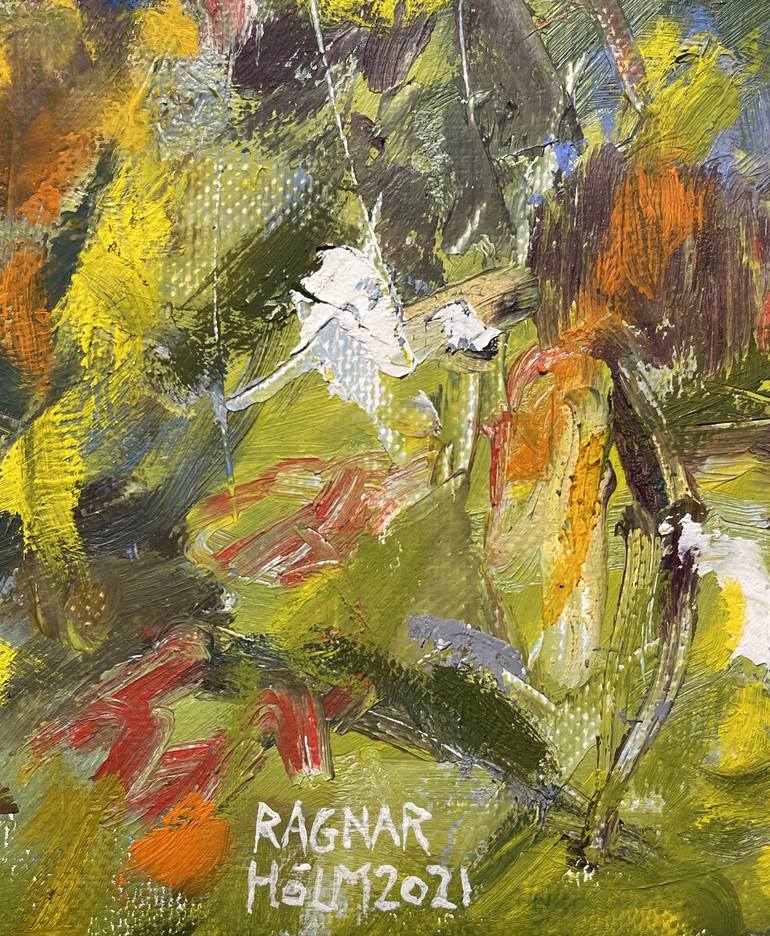 Original Abstract Expressionism Nature Painting by Ragnar Hólm