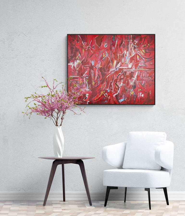 Original Abstract Expressionism Abstract Painting by Ragnar Hólm
