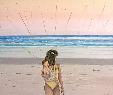 Original Beach Paintings by Agnieszka Turek