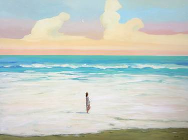 Original Realism Beach Paintings by Agnieszka Turek