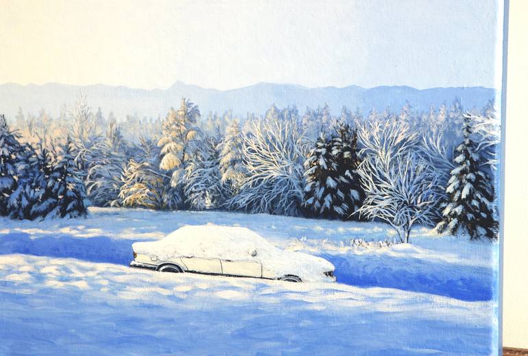 Original Realism Car Painting by Agnieszka Turek