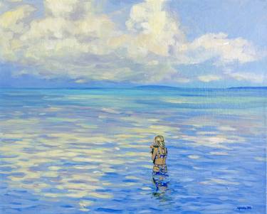 Original Impressionism Beach Paintings by Agnieszka Turek