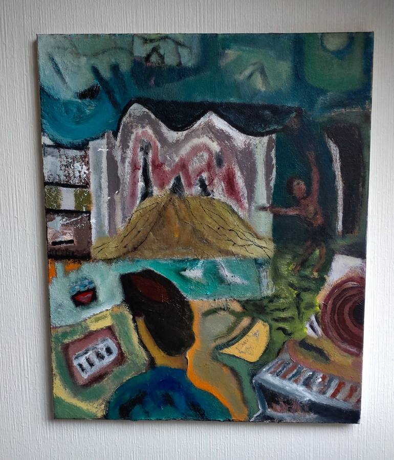 Original Figurative Abstract Painting by Oddbjørn Sørvik