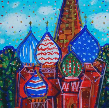 Original Expressionism Architecture Paintings by Olga Polichtchouk
