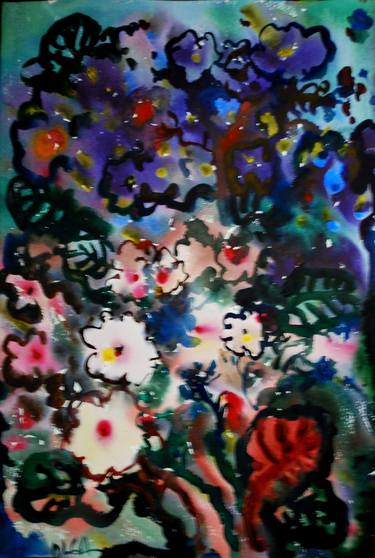 Original Expressionism Floral Paintings by Olga Polichtchouk