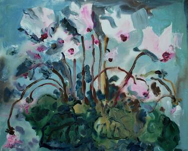 Original Expressionism Floral Paintings by Olga Polichtchouk