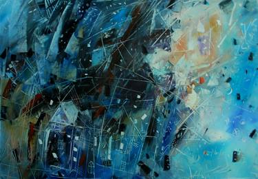 Original Abstract Expressionism Abstract Paintings by Olga Polichtchouk