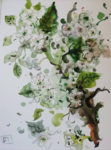 Original Expressionism Floral Paintings by Olga Polichtchouk